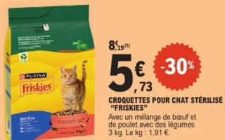 Croquettes pour chat stérilisé "Friskies"