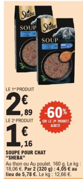 Soupe pour chat Sheba