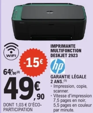 Imprimante Multifonction HP Deskjet 2923