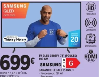 TV QLED 75QEF1 75" SAMSUNG