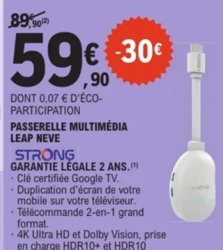 Passerelle Multimédia Leap Neve Strong