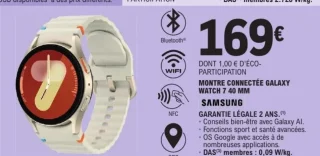 Montre connectée Samsung Galaxy Watch 7 40 mm