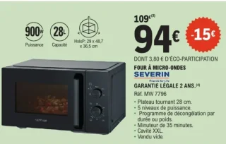 Four à micro-ondes Severin MW 7796