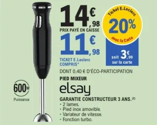 Pied mixeur Elsay