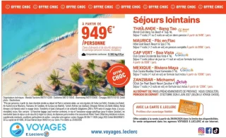 Séjours lointains Voyages E.Leclerc