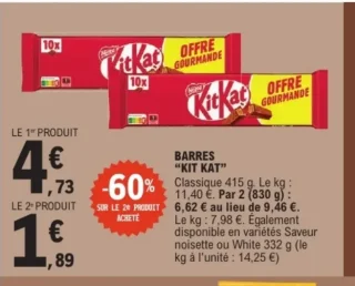BARRES "KIT KAT" Classique