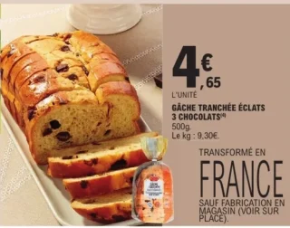 Gâche Tranchée Éclats 3 Chocolats