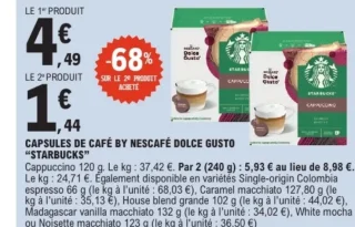 Capsules de café by Nescafé Dolce Gusto Starbucks