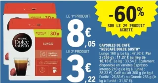 Capsules de café Nescafé Dolce Gusto