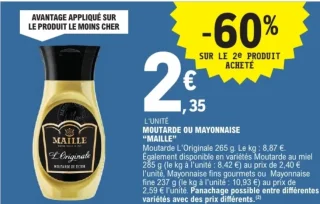 Moutarde ou Mayonnaise Maille