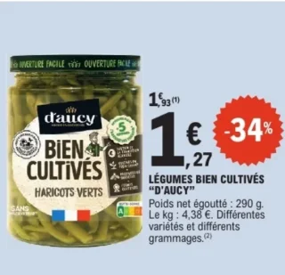 Légumes bien cultivés d'Aucy