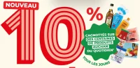 10% cagnottés sur des centaines de produits Auchan du quotidien tous les jours
