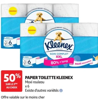 Papier toilette Kleenex Maxi rouleau x 6