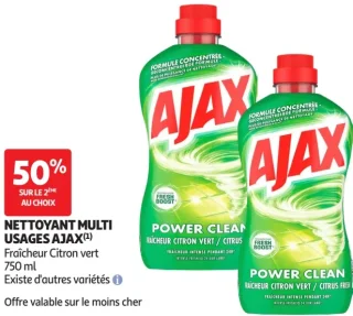 Nettoyant multi usages Ajax Fraîcheur Citron vert 750 ml