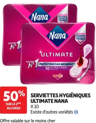 Serviettes hygiéniques Ultimate Nana