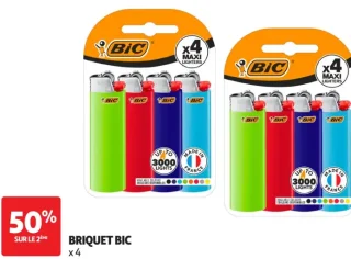 Briquet BIC x4
