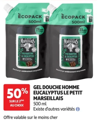 Gel douche homme Eucalyptus Le Petit Marseillais