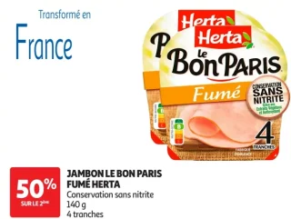 JAMBON LE BON PARIS FUMÉ HERTA