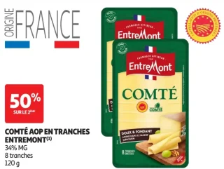 Comté AOP en tranches Entremont