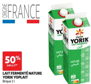 Lait Fermenté Nature Yorik Yoplait