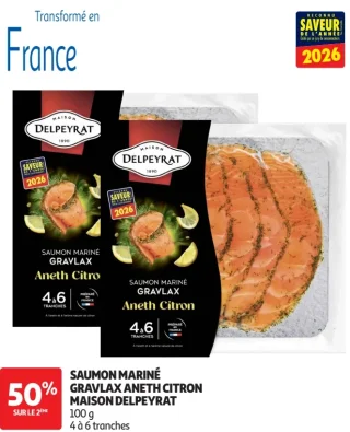 Saumon mariné gravlax aneth citron Maison Delpeyrat