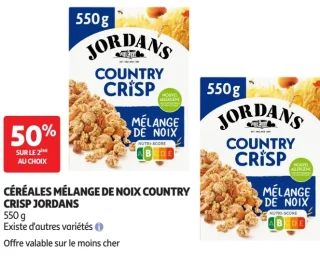 Céréales Mélange de noix Country Crisp Jordans
