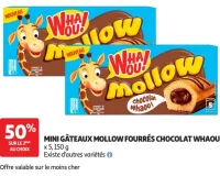 Mini gâteaux mollow fourrés chocolat Whaou