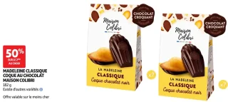 Madeleine classique coque au chocolat Maison Colibri