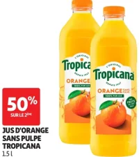 Jus d'orange sans pulpe Tropicana 1.5 l