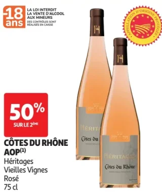 Côtes du Rhône AOP Héritages Vieilles Vignes Rosé