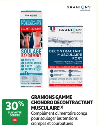 GRANIONS GAMME CHONDRO DÉCONTRACTANT MUSCULAIRE