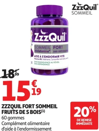 ZZZQUIL FORT SOMMEIL FRUITS DE S BOIS
