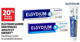 ELGYDIUM GAMME DENTIFRICES ADULTE ET ENFANT