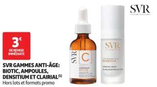 SVR Gammes Anti-Âge: Biotic, Ampoules, Densitium et Clairial