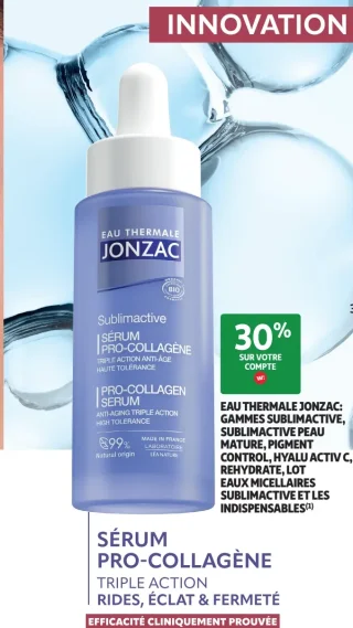 Eau Thermale Jonzac: Gammes Sublimactive, Sublimactive Peau Mature, Pigment Control, Hyalu Activ C, Rehydrate, Lot Eaux Micellaires Sublimactive et Les Indispensables