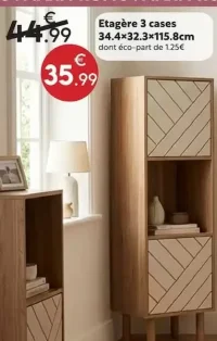 Etagère 3 cases Mix N'Match