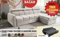 Canapé d'angle réversible et convertible Bueno