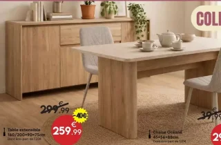 Table extensible Collection Leon