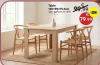 Table Abana 140x90x75.5cm