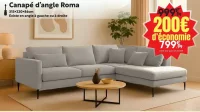 Canapé d'angle Roma 315x220x86cm