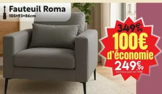 Fauteuil Roma 105x93x86cm