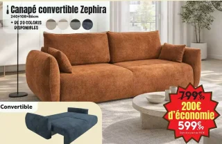 Canapé convertible Zephira