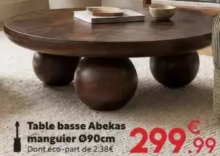 Table basse Abekas manguier