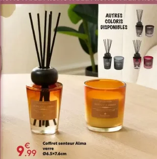 Coffret senteur Alma verre Ø6.5x7.6cm
