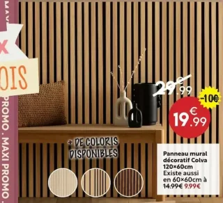 Panneau mural décoratif Colva 120×60cm