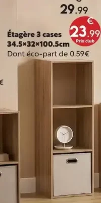 Étagère 3 cases Mix N'Modul