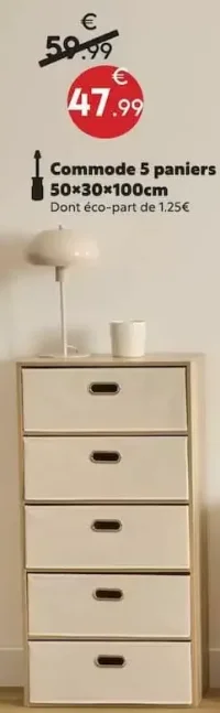 Commode 5 paniers Dress Up