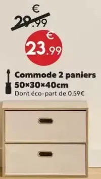 Commode 2 paniers Dress Up