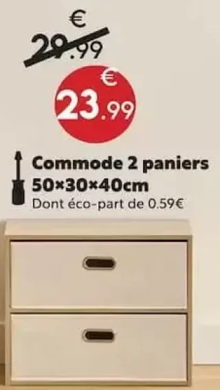 Commode 2 paniers Dress Up