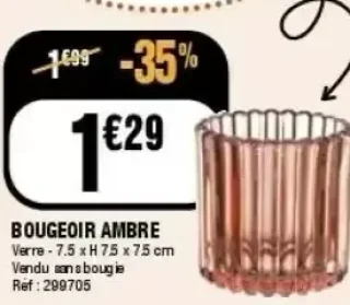 Bougeoir ambre